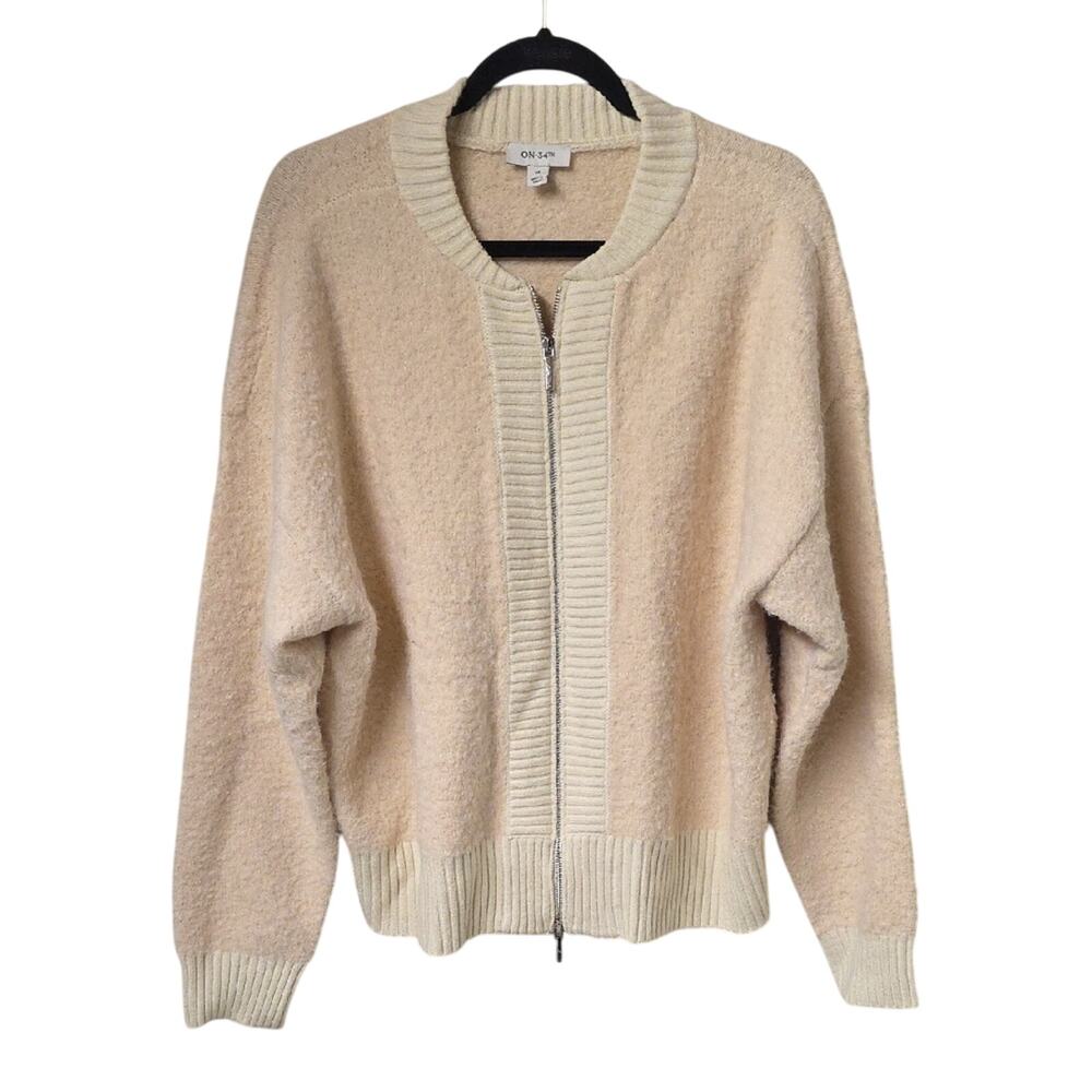 On 34th Booucle Cozy Bomber Jacket Womens Size 3X